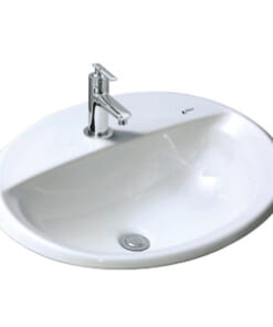 CHẬU LAVABO DƯƠNG VÀNH INAX L-2395V